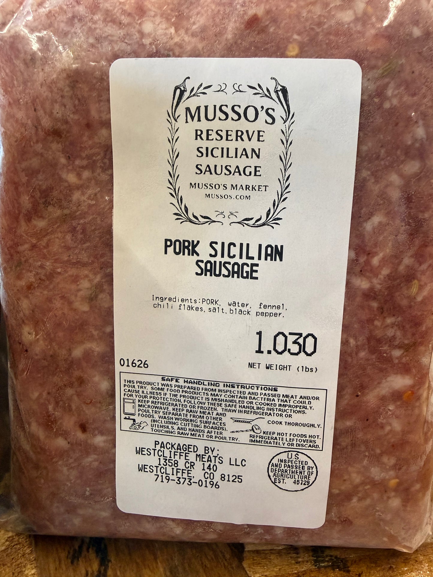 Musso’s Reserve Sicilian Sausage